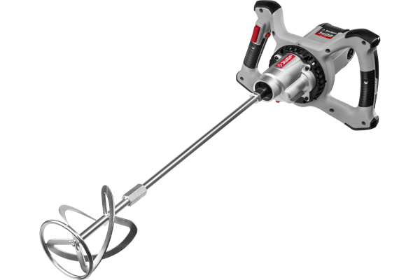 Миксер ЗУБР МР-1400-2 строительный, 2-скоростной,1400Вт, 0-620/0-810 об/мин, М14 патрон