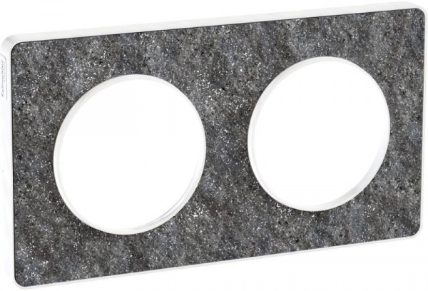 Рамка Черный фосфор/Белый 2П Odace SE