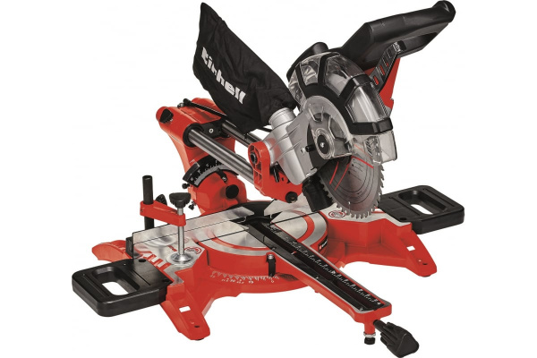 Пила торцовочная Einhell TC-SM 2131/1 Dual, 1800Вт, 210х30мм, пропил 310х62мм, лазер, пласт. расширения