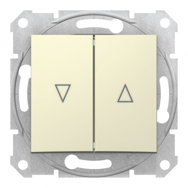 Выключатель Бежевый для жалюзи с механическим блоком СУ Sedna SE