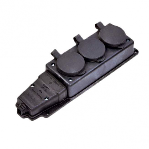 Колодка каучуковая 3П с/з с заглушками NE-AD