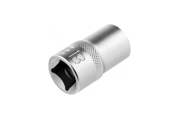 Головка торцевая 1/2, Е18, CrV Stels