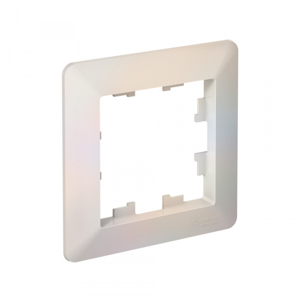 Рамка 1-постовая, жемчуг/дымчатый белый, AtlasDesign Air SE
