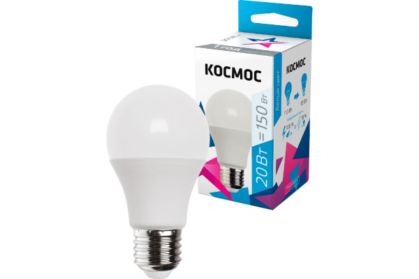Лампа светодиодная Космос А60 20Вт Е27 4500K