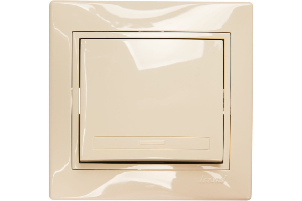 Выключатель Бежевый 1кл СУ Mira Lezard