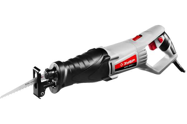 Пила сабельная (эл.ножов.) 850Вт 0-2800 ход/мин глуб.рез.150мм 12мм(сталь)ход28мм ЗУБР