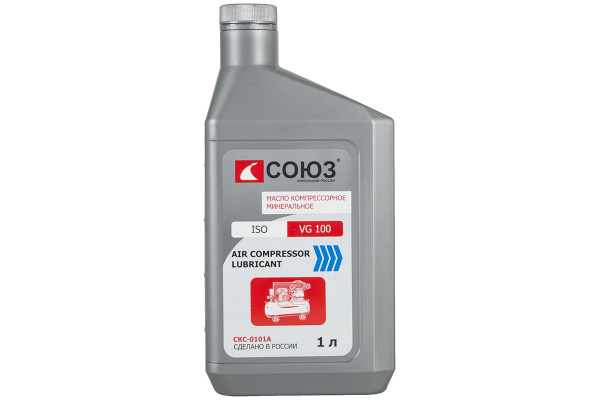 Масло компрессорное СОЮЗ AIR COMPRESSOR LUBRICANT, VG100, 1л СКС-0101А