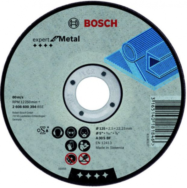 Диск отрезной по металлу 150х1,6х22,2мм Bosch Expert for Metal 2608603398