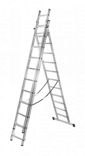 Лестница алюминиевая трёхсекционная ЛА 3х12 Вихрь