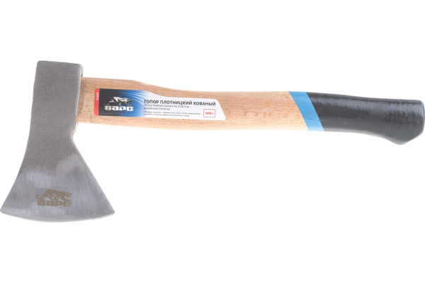 Топор плотницкий,кованый,деревянная рукоятка,600гр.,пескоструйное покрытие полотна// Барс