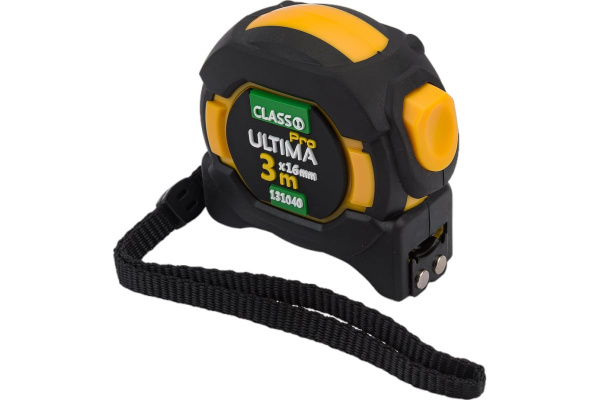 Рулетка Ultima PRO 3м х 16мм автоматическая фиксация, магнит