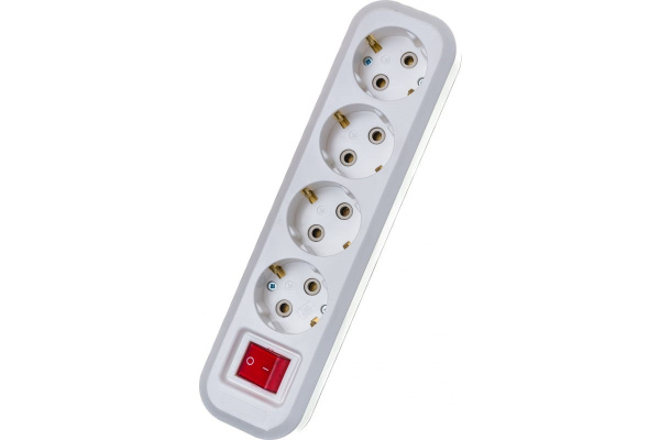 Колодка 4П с/з и выключателем IONICH