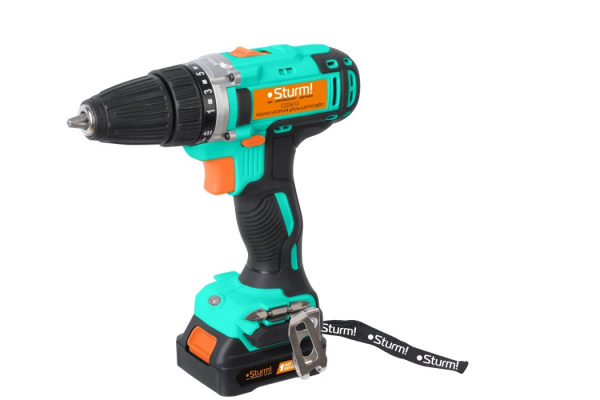 Дрель-шуруповерт аккумуляторная 12.0В/2.0Ач/26Нм. Sturm! CD3612