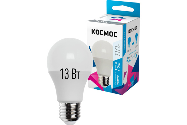 Лампа светодиодная Космос А60 13Вт Е27 4500K