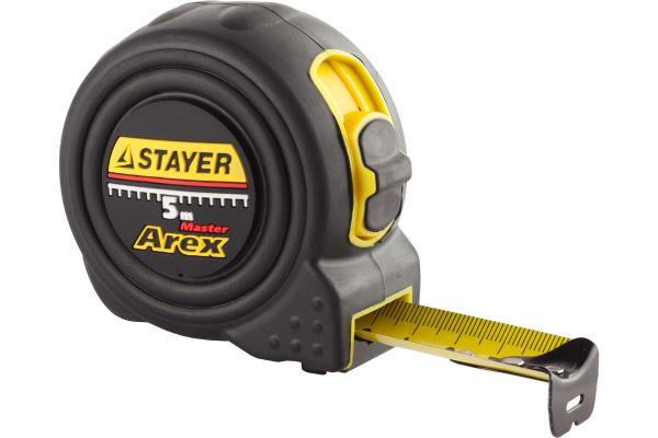 Рулетка 5м x 19мм обрезиненный корпус TopTape STANDARD STAYER