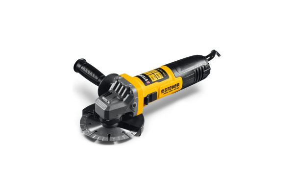 Углошлифовальная машина УШМ STEHER d 125 мм, 1000 Вт (AGS-125-1000)