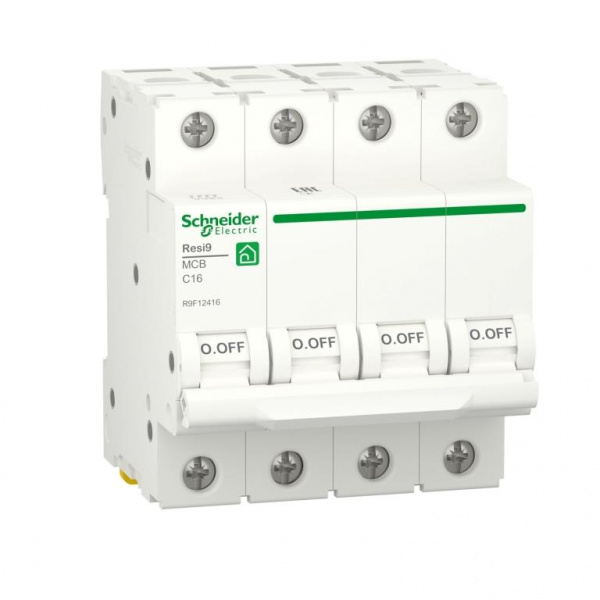 Автоматический выключатель 4Р/16А С Resi9 System Electric