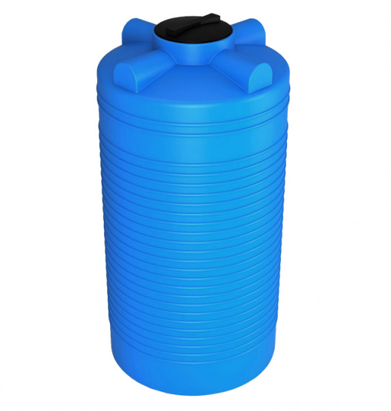 Емкость ЭВЛ 500 отводы / крышка 450мм / голубая ИРПЛАСТ