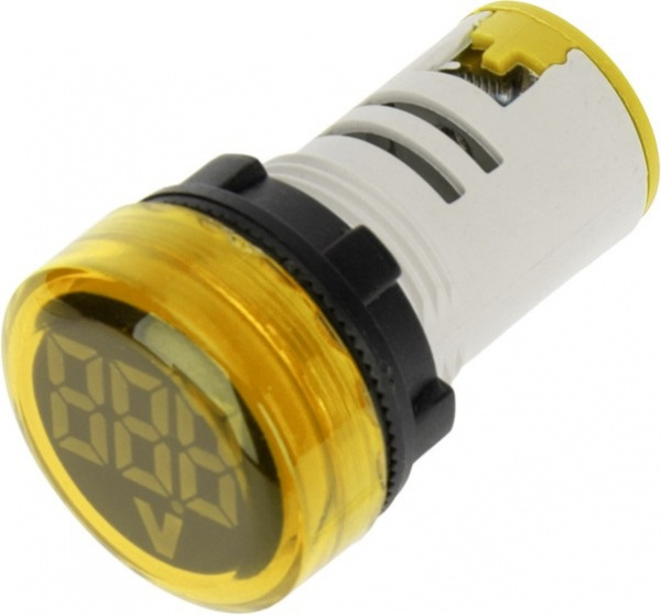 Индикатор значения напряжения желтый VD22 70-500 В