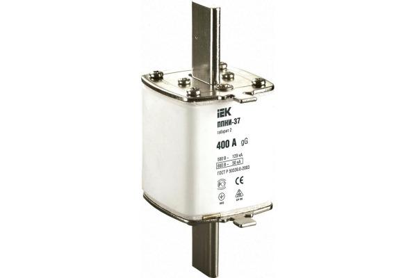 Плавкая вставка предохранителя ППНИ-37 габарит 2 400А IEK