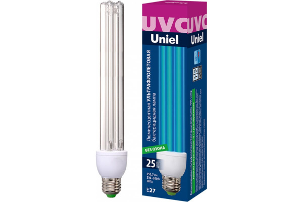 Энергосберегающая бактерицидная лампа Uniel UVCB/E27/CL ESL-PLD-25 UL-00007271