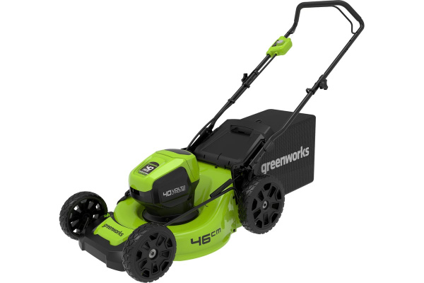 Газонокосилка аккумуляторная Greenworks, 40V, 46 см, бесщеточная, без АКБ и ЗУ	