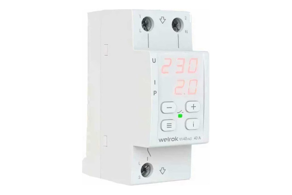 Реле напряжения с контролем тока welrok VI-40
