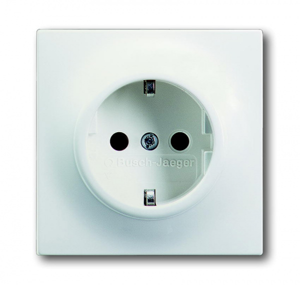 Розетка Белый бархат 1П с/з СУ Impuls ABB