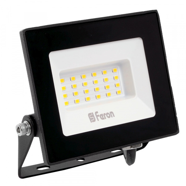Прожектор светодиодный Feron 30W LL-920 2835SMD 4000К IP65 черный 127x114x28