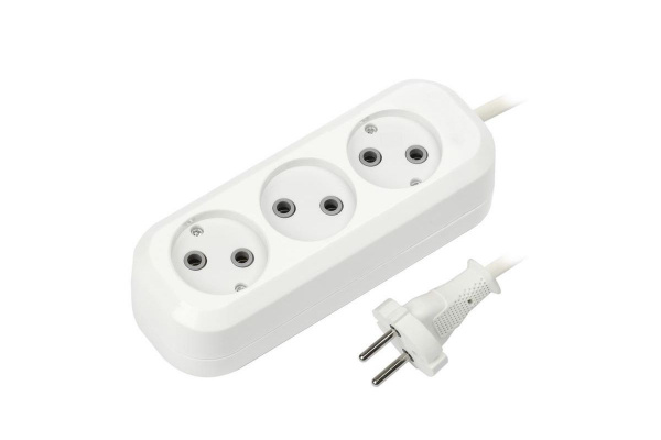 Удлинитель Smartbuy, 3 гн. 2 м ПВС 2х1 2200Вт