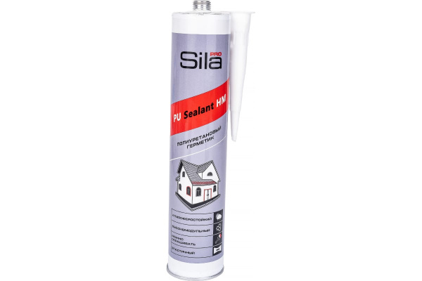 Полиуретановый герметик Sila PRO PU Sealant HM GREY высокомод., СЕРЫЙ RAL 7004, 280мл  (12 шт)