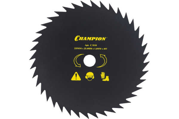 Нож с остроугольными зубцами 40/255/25,4 (SRM-330ES/SRM-350ES,4605) Champion