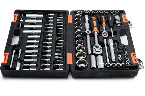 Набор инструментов АВТО, 1/2", 1/4", CrV, в кейсе 94 предм Вихрь