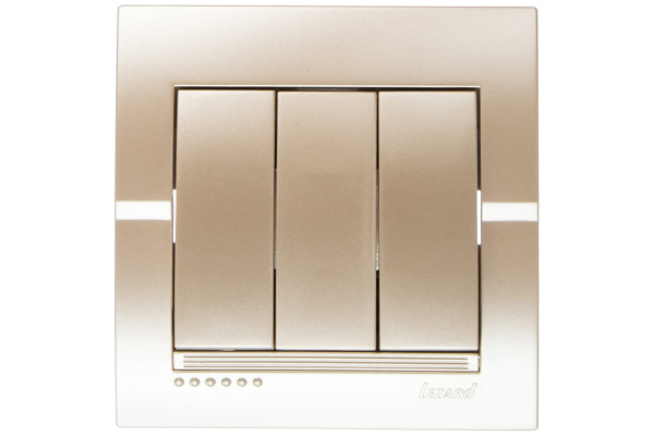 Выключатель Перламутр 3кл СУ Deriy Lezard