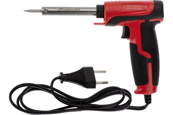 Паяльник-пистолет двухрежимный, серия ПРОФИ, 30/70Вт, 230В, блистер REXANT