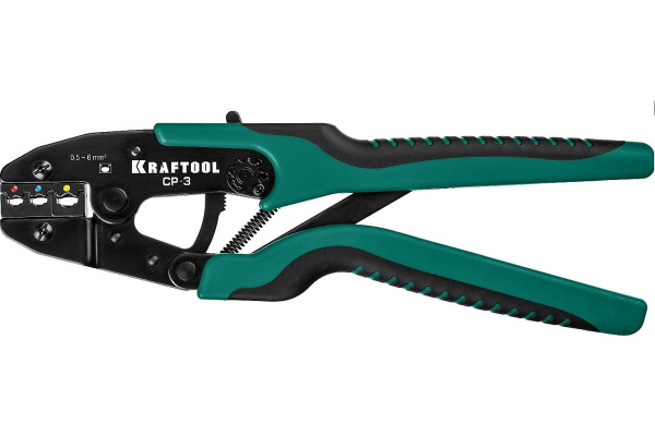 Пресс-клещи KRAFTOOL CP-3 для изолированных наконечников и муфт 0,5-6мм.кв