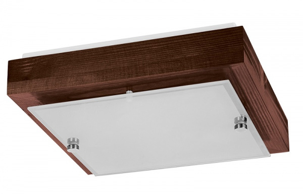 Светильник НПБ 02-2х40-121 УХЛ4 "Киото-1" венге 2х40 Вт IP20 (270х270х75) TDM