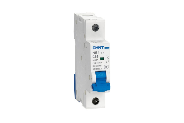 Автоматический выключатель NB1-63 1P 63A 6кА х-ка C (R) 179626 Chint
