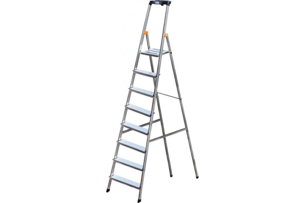 Стремянка 6 ступеней h 3,25м с большой полкой Safety Krause