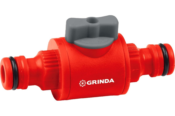 Штуцерный клапан GRINDA GV-1, регулирующий, ударопрочный пластик (8-426349)