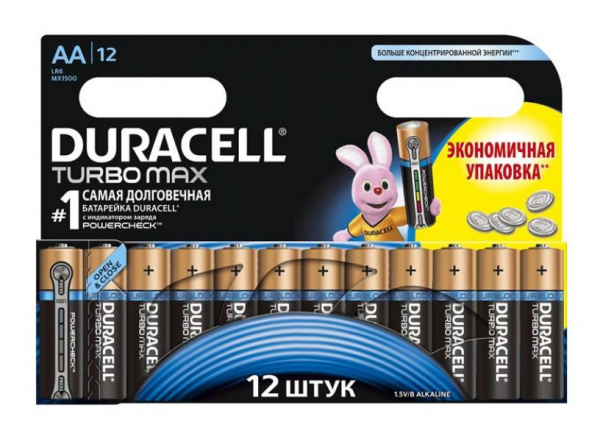 Элемент питания LR06 (AA) Duracell Turbo Max