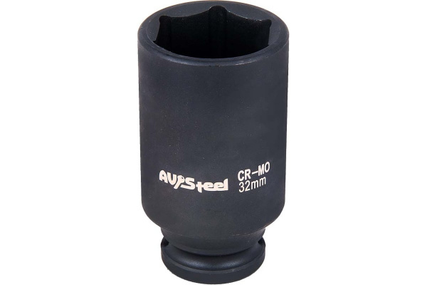 Головка ударная 32мм (1/2") 6гр. удлиненная AV Steel AV-720132