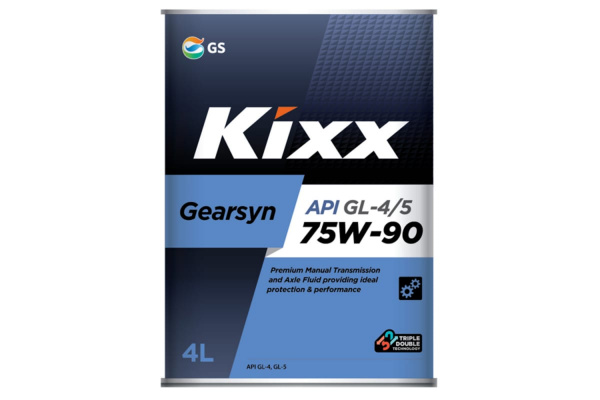 Масло трансмиссионное KIXX GEARSYN GL-4/5 Мет. 4L 75W90