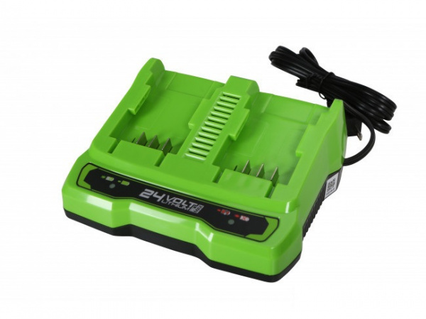 Устройство зарядное для 2-х аккумуляторов Greenworks G24X2UC2, 24V