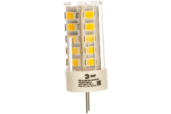 Лампа светодиодная ЭРА LED капсульная 3,5Вт G4 4000К