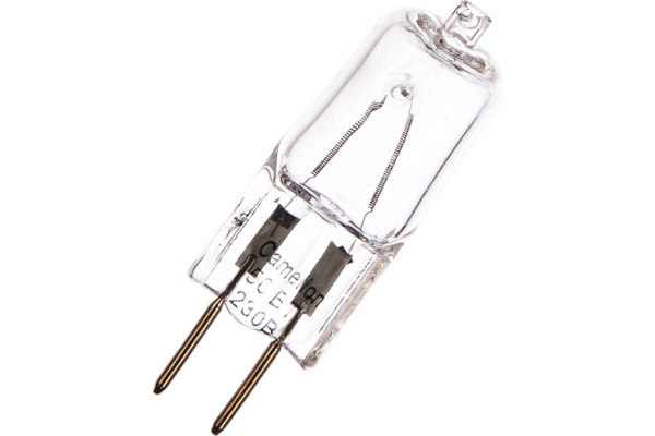 Лампа галогенная без рефлектора JD 50W g6,35 220V Camelion 5204
