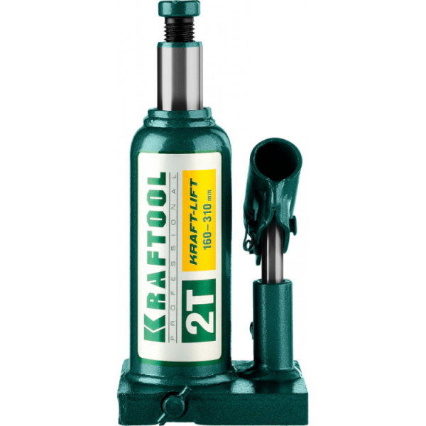 Домкрат гидравлический бутылочный 2т 160/310мм Kraft-Lift KRAFTOOL