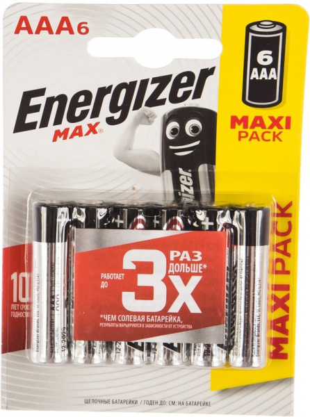 Элемент питания LR03 (AAA) Energizer Max