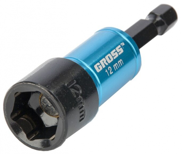 Бита с торцевой головкой, магнит, Nut-Driver, 10 мм, S2// Gross