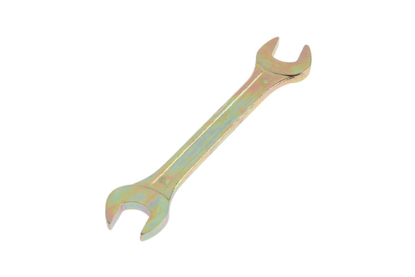 Ключ рожковый TUNDRA basic, желтый цинк, 19*22мм